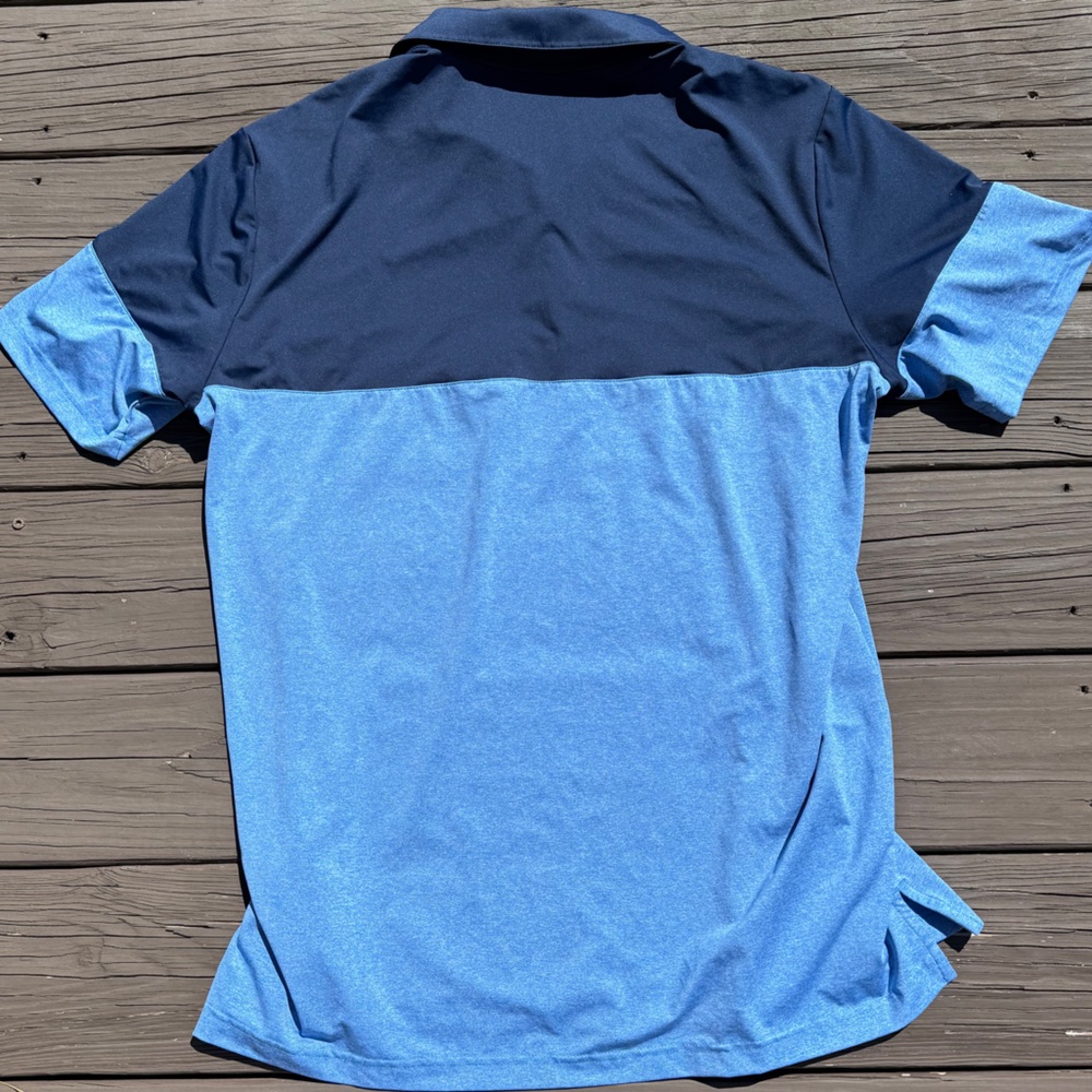 Adidas Men's Two-Tone Blue Polo Shirt - Size XL - Picture 10 of 15